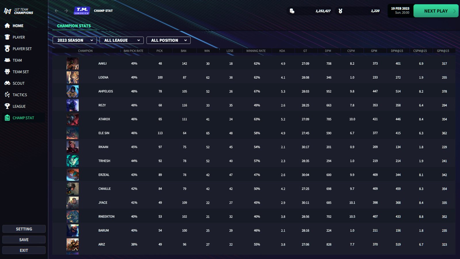 电竞经理2023/League Manager 2023（Ver1.15+集成最新战队）